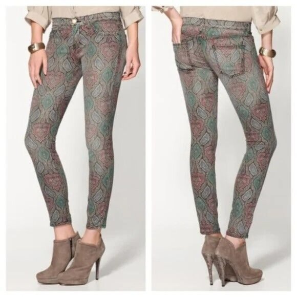 CURRENT/ELLIOTT - stilleto jeans in Hindu Print - Picture 1 of 5
